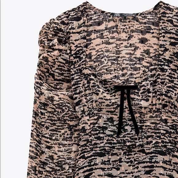 ZARA ANIMAL PRINT DRESS - Picture 3 of 14